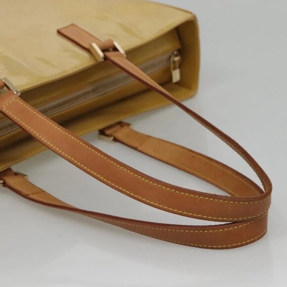 LOUIS VUITTON Monogram Vernis Columbus Tote Bag Beige - Picture 6 of 16